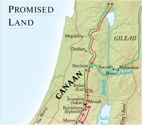 die Siedlung Pniel (Penuel) liegt in Jordanien, östlich des Jordan am Südufer des Jabbok.